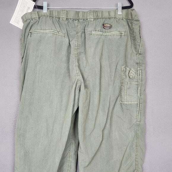 Cabelas Outdoor Gear Pants Mens 2XL Green Nylon Inseam 30 Hiking Zip Pockets - Picture 12 of 16